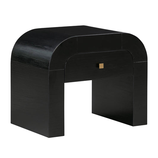 Hump 26" Arched Nightstand With Drawer Black by Tov Furniture