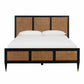 Sierra Wood Rattan Bed by TOV B44104