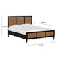 Sierra Wood Rattan Bed by TOV B44103