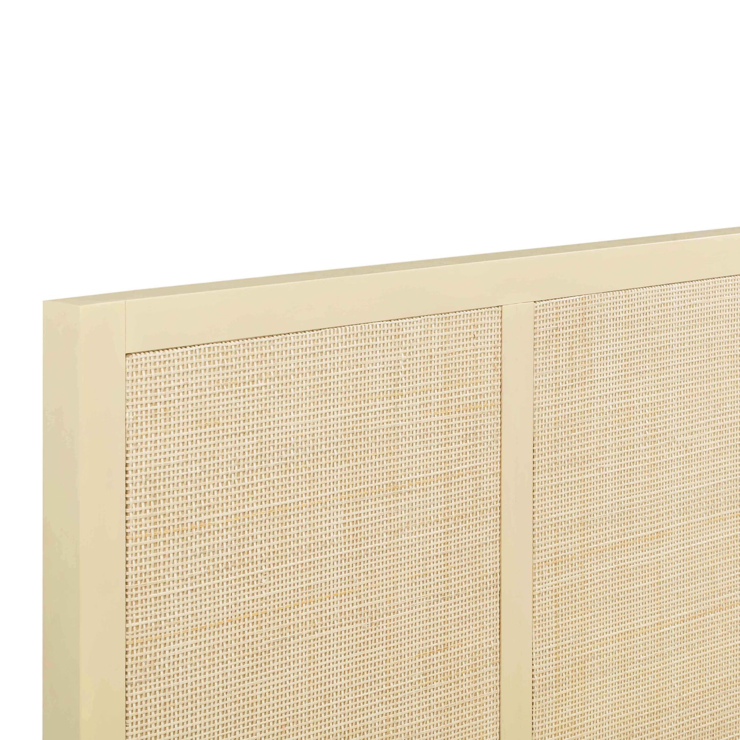 Sierra Wood Rattan Bed by TOV B44102