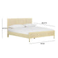 Sierra Wood Rattan Bed by TOV B44104