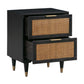Sierra 22 Cane 2 Drawer Nightstand by TOV B54554