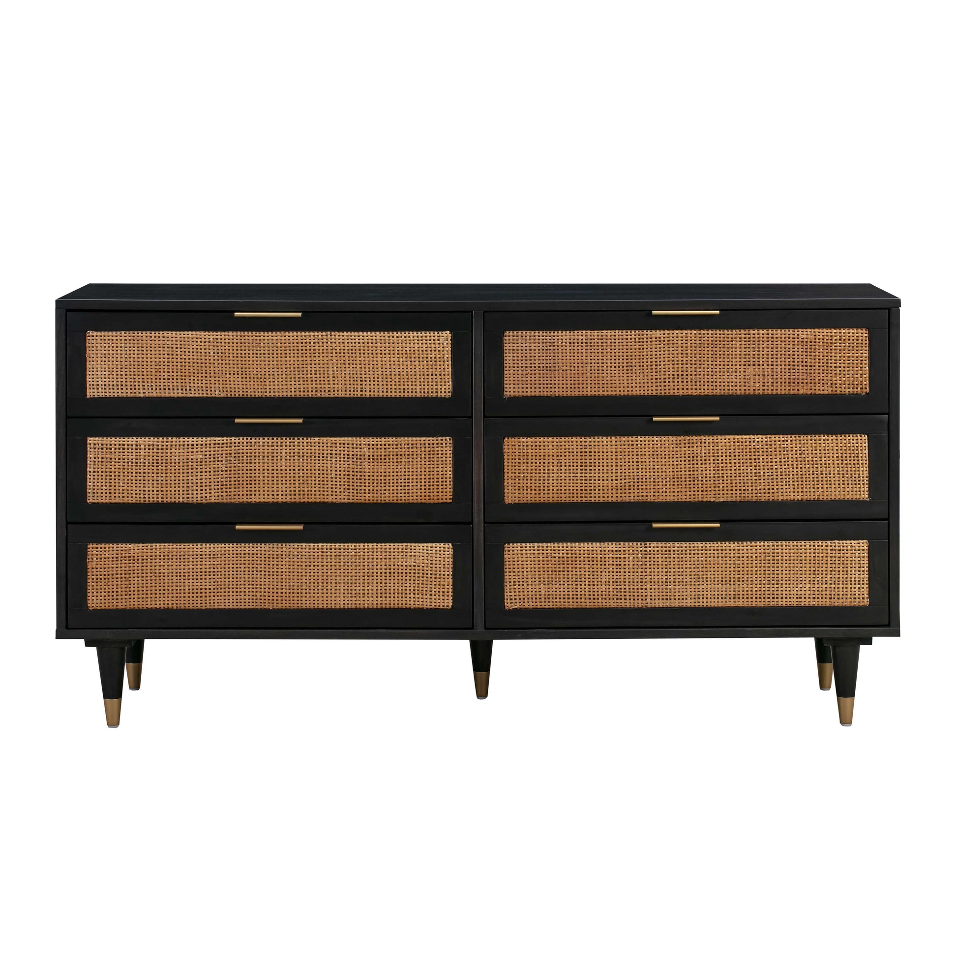 Sierra 60 Cane 6 Drawer Dresser by TOV B44113