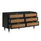 Sierra 60 Cane 6 Drawer Dresser by TOV B44113