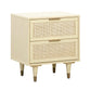Sierra 22 Cane 2 Drawer Nightstand by TOV B54554