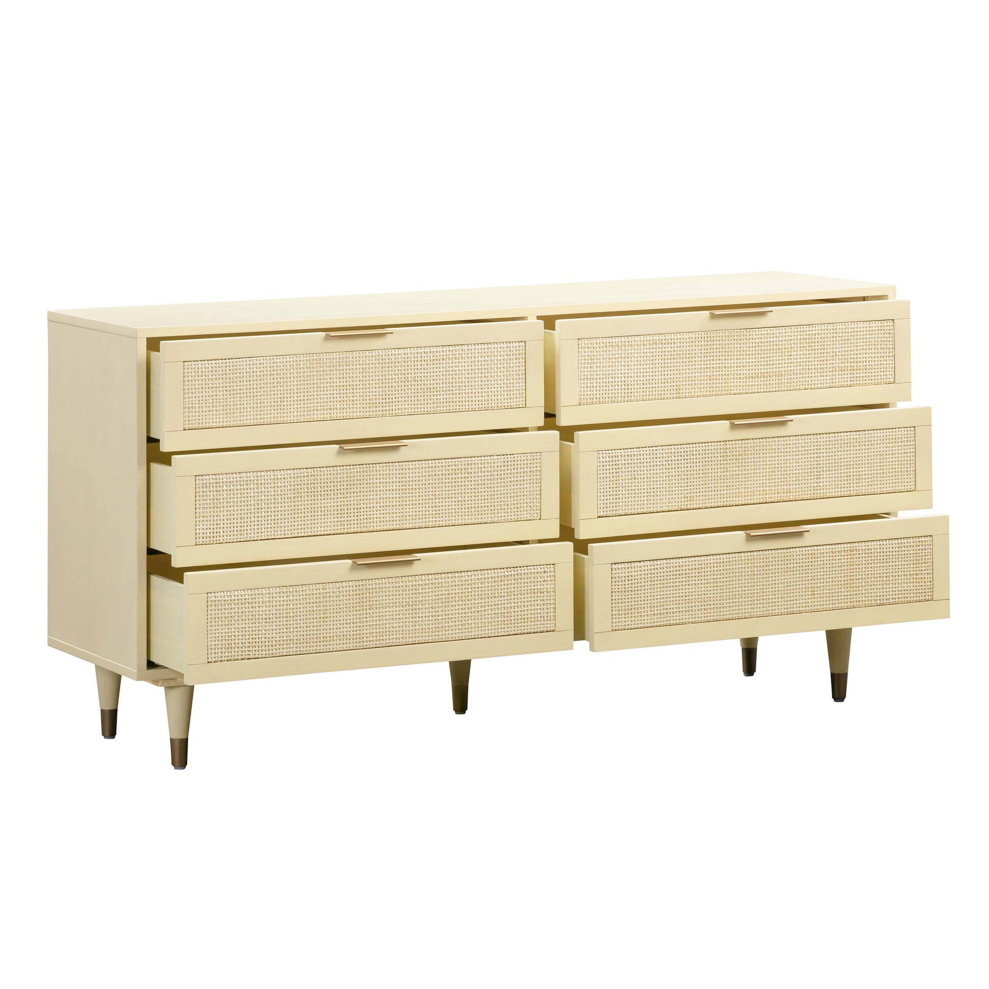 Sierra 60 Cane 6 Drawer Dresser by TOV B44113