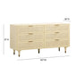 Sierra 60 Cane 6 Drawer Dresser by TOV B54553