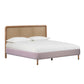 Kavali Velvet And Cane Bed by TOV B44122