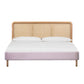 Kavali Velvet And Cane Bed by TOV B44119