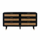 Christine 62 Black 6 Drawer Dresser by TOV B44133