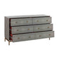 Pesce 57 Grey Shagreen 6 Drawer Dresser by TOV B44147
