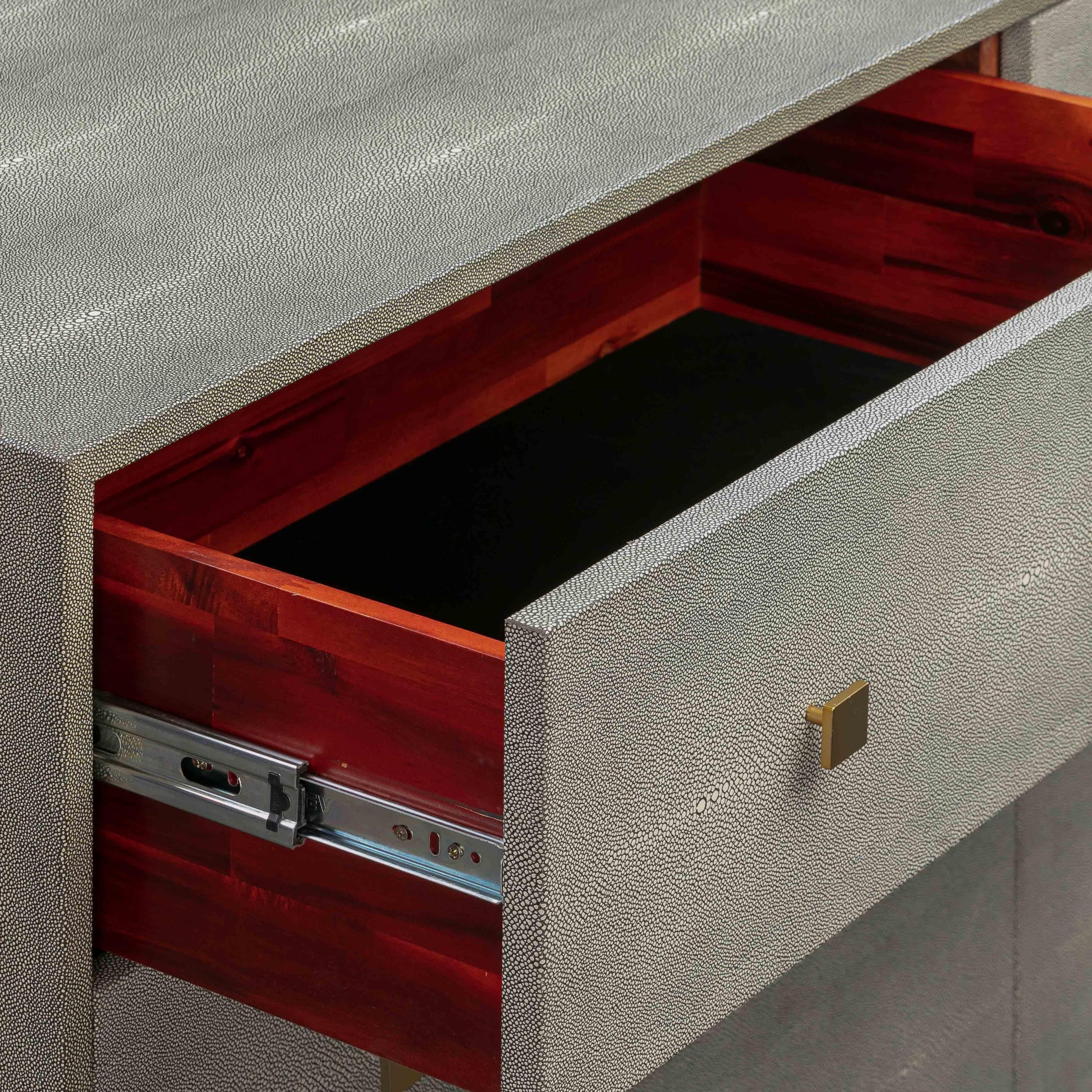 Pesce 57 Grey Shagreen 6 Drawer Dresser by TOV B44147