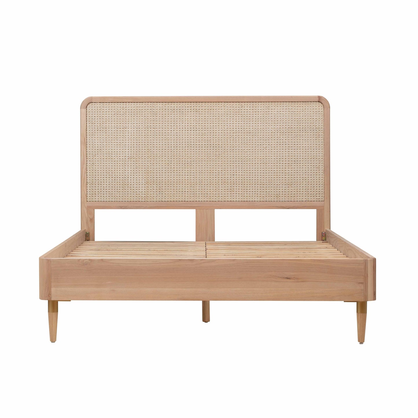 Carmen Natural Ash And Cane Bed by TOV B44159