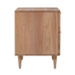 Carmen 19 Natural Ash And Cane 2 Drawer Nightstand by TOV B44161