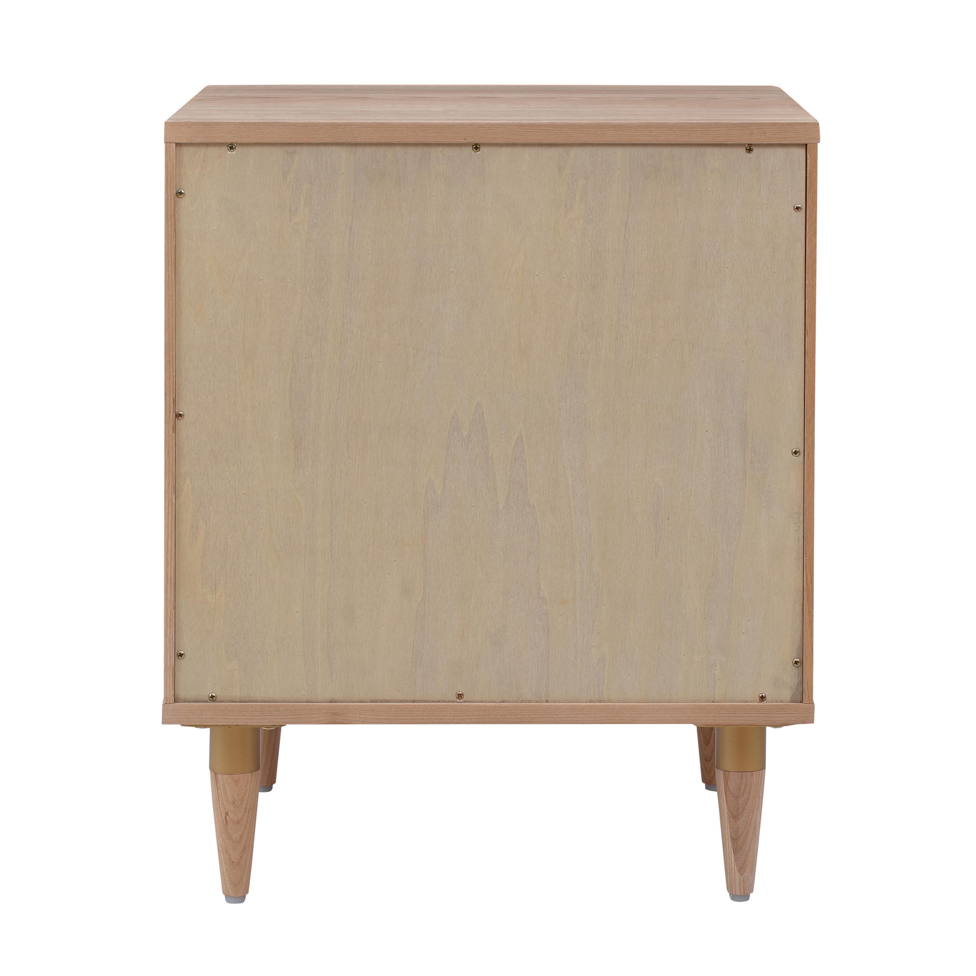 Carmen 19 Natural Ash And Cane 2 Drawer Nightstand by TOV B44161