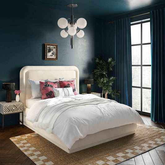 Briella Performance Velvet Bed by TOV Furniture – several options shown