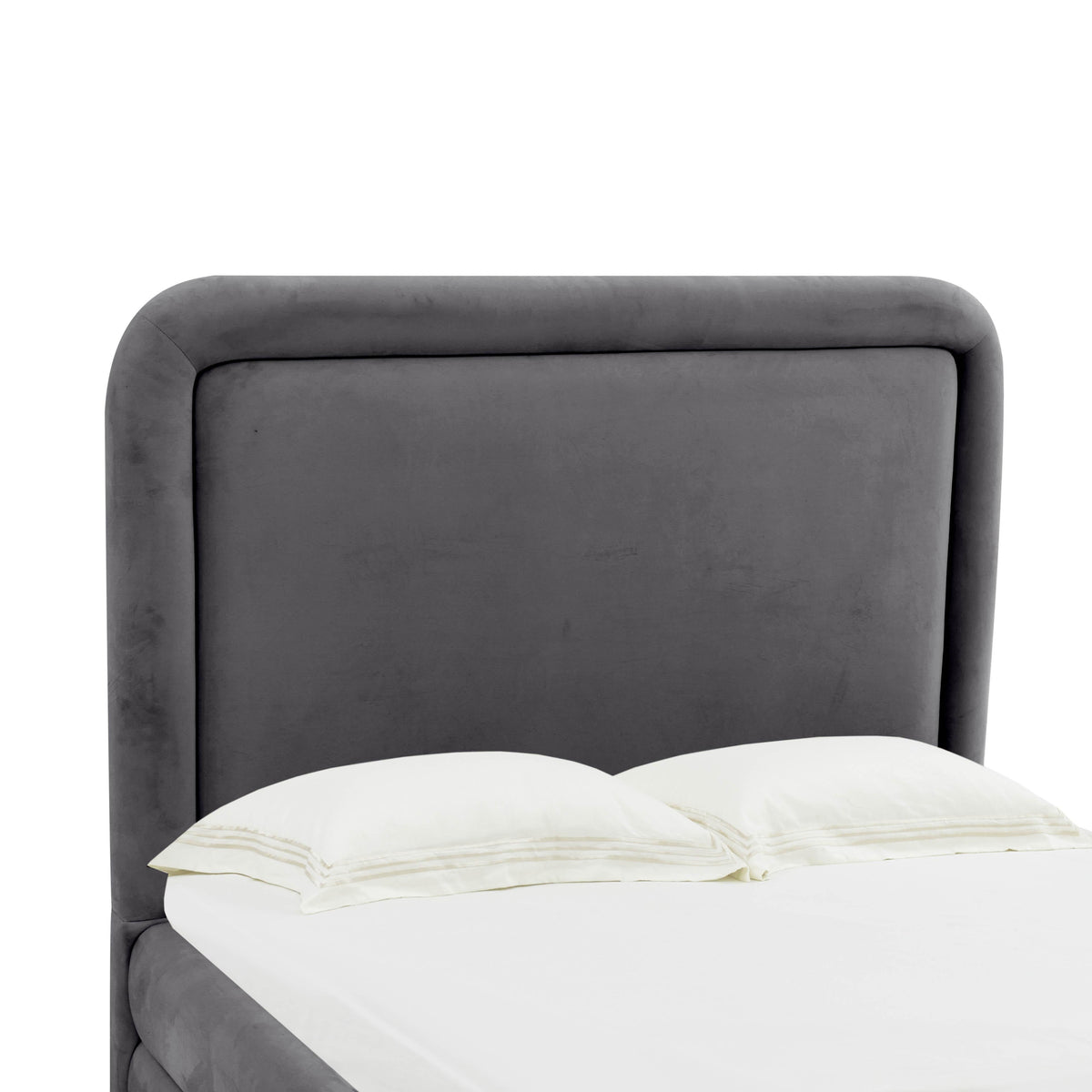 Briella Dark Grey Performance Velvet Bed in Full by TOV Furniture – photo 5 of 6