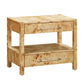 Brandyss 26 Burl 2 Drawer Nightstand by TOV B54190