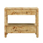 Brandyss 26 Burl 2 Drawer Nightstand by TOV B54371
