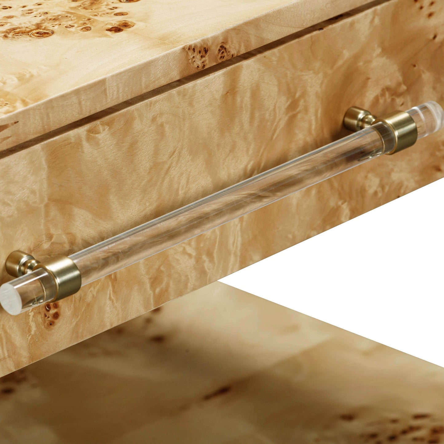 Brandyss 26 Burl 2 Drawer Nightstand by TOV B54387