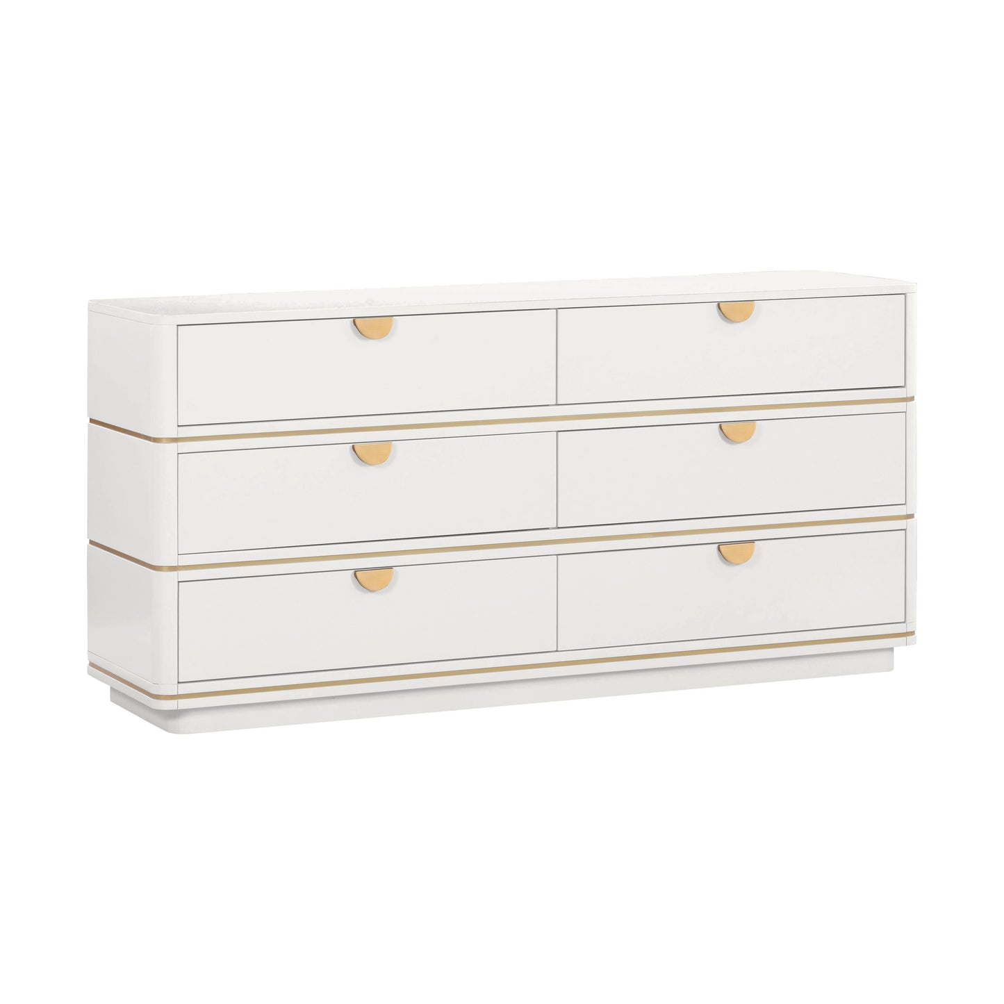 Julieta 62 Acacia Wood 6 Drawer Dresser by TOV B54254