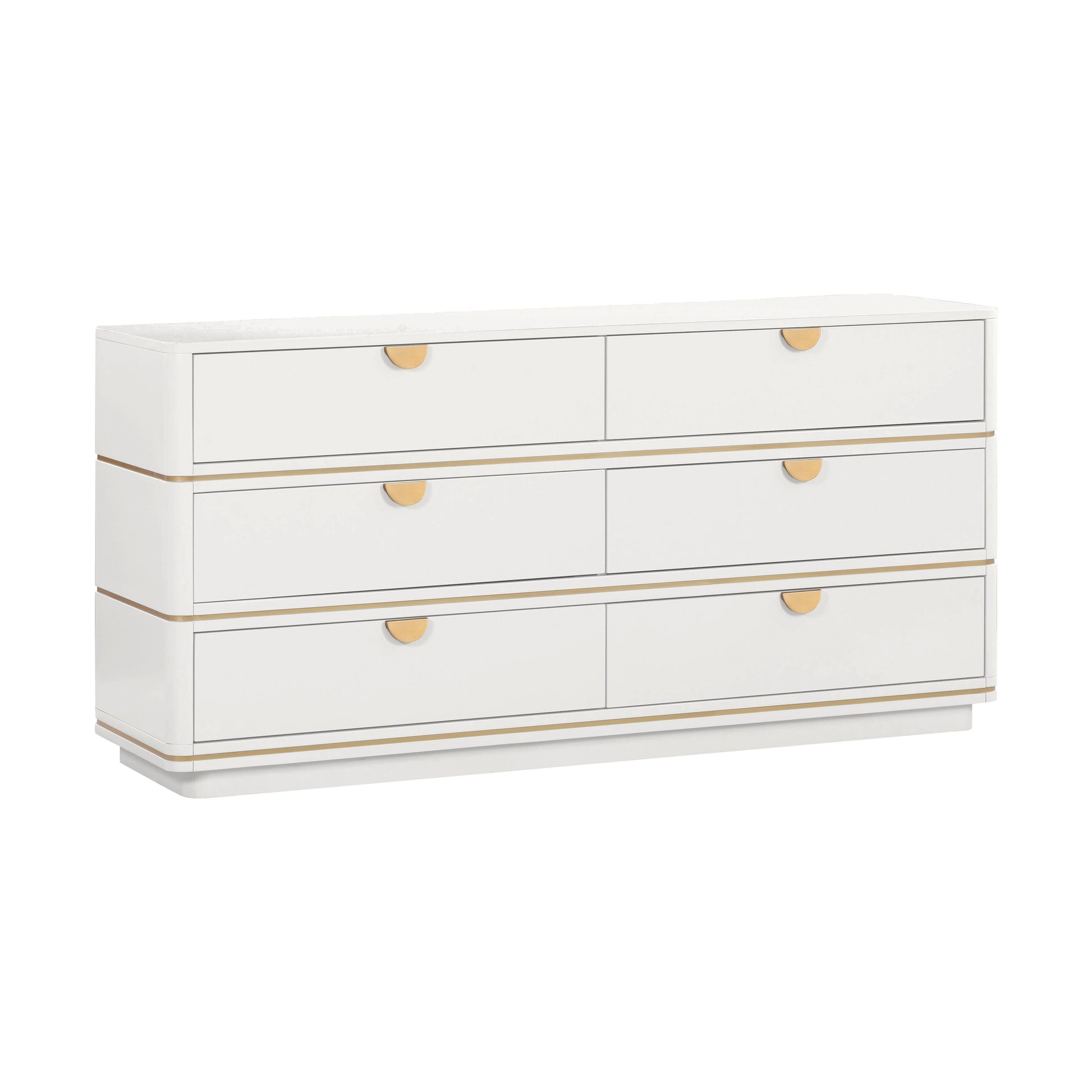 Julieta 62 Acacia Wood 6 Drawer Dresser by TOV B54254