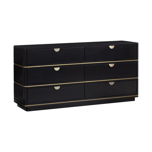 Julieta 62 Acacia Wood 6 Drawer Dresser by TOV B54253