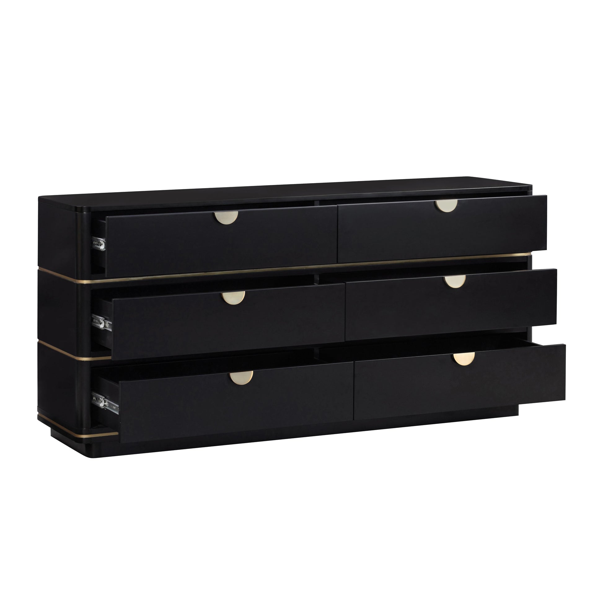 Julieta 62 Acacia Wood 6 Drawer Dresser by TOV B54253