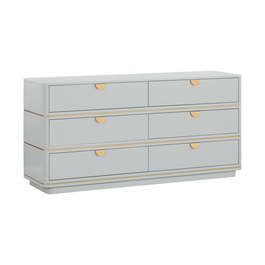 Julieta 62 Acacia Wood 6 Drawer Dresser by TOV B54254