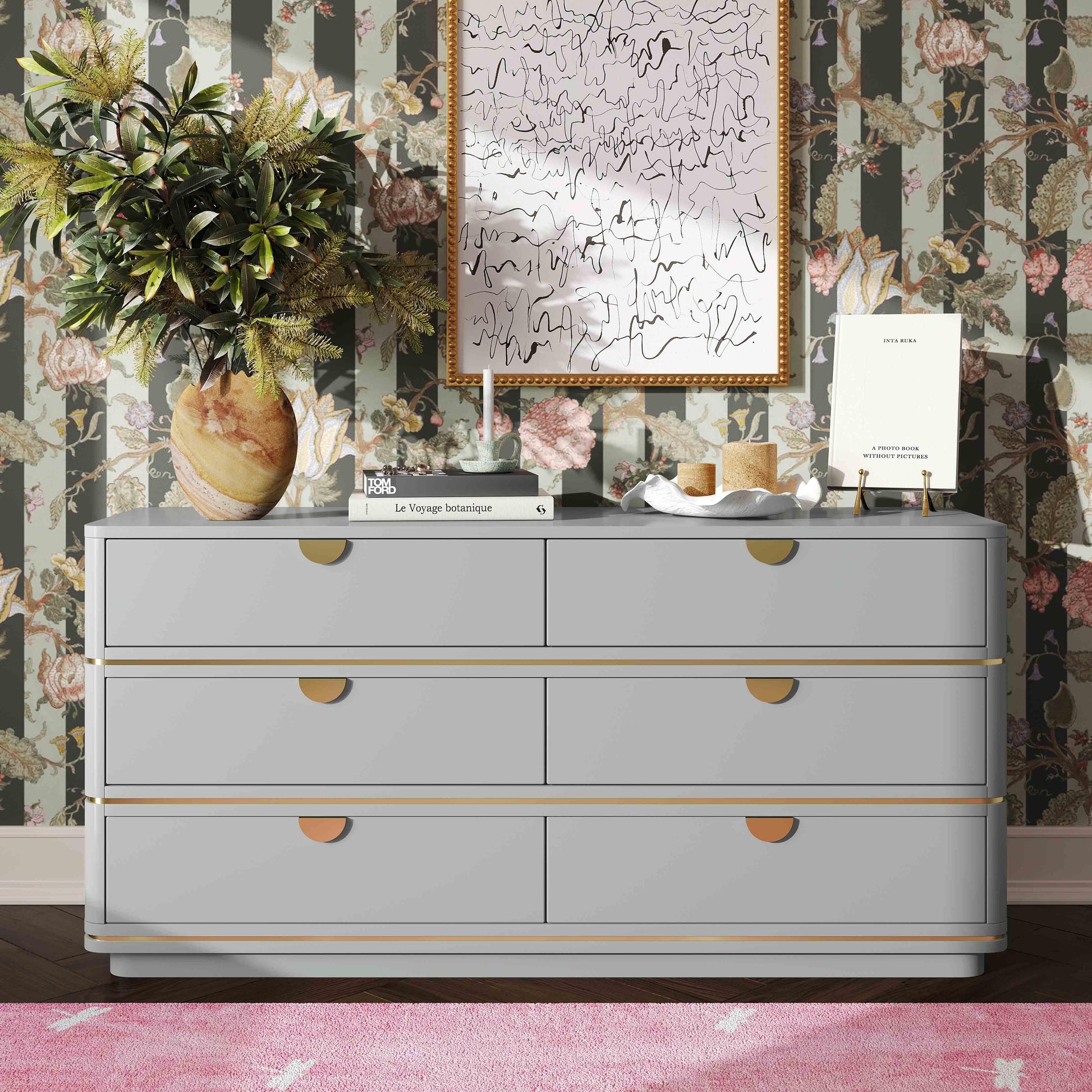 Julieta 62 Acacia Wood 6 Drawer Dresser by TOV B54252