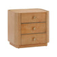 Abigail 22 Natural Birdseye Maple 3 Drawer Nightstand by TOV B54255