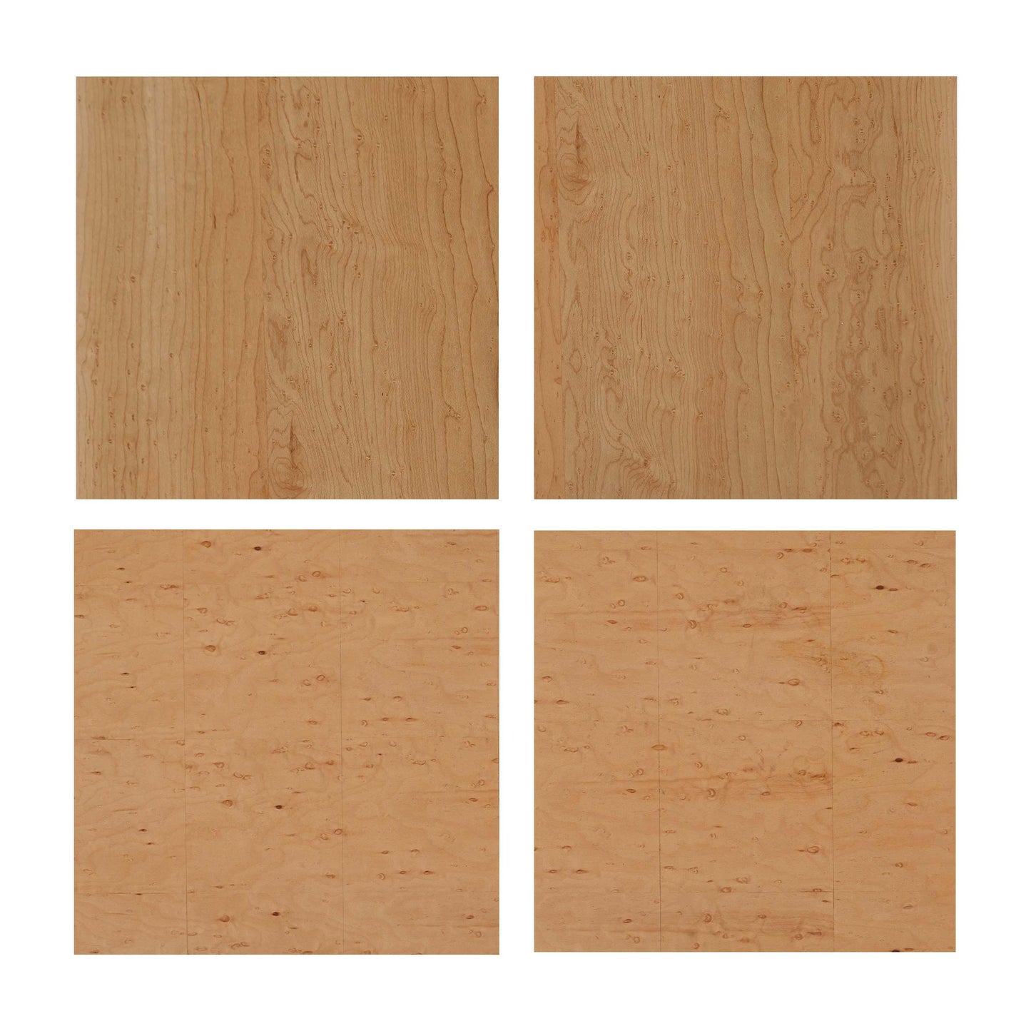 Abigail 22 Natural Birdseye Maple 3 Drawer Nightstand by TOV B54255