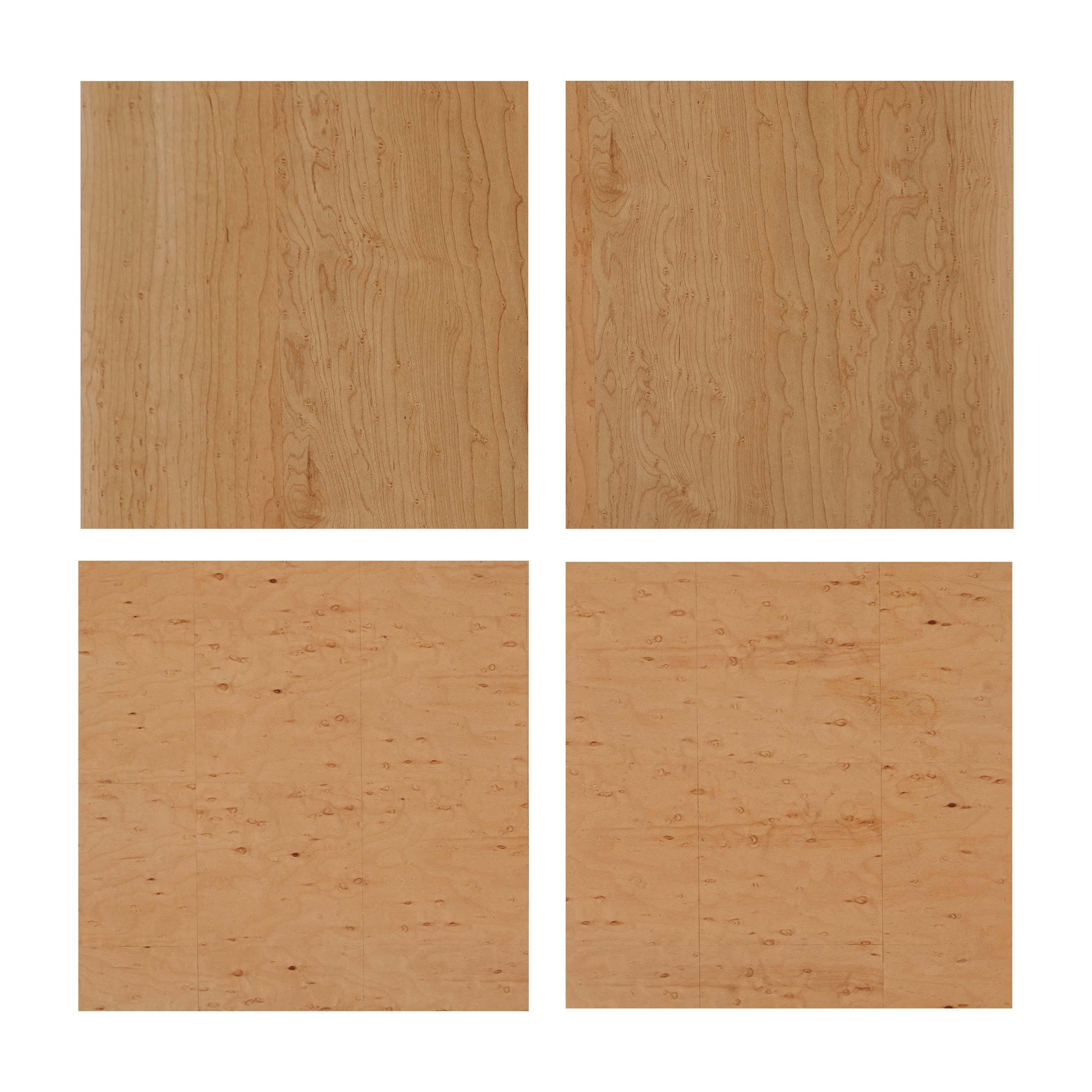 Abigail 22 Natural Birdseye Maple 3 Drawer Nightstand by TOV B54255