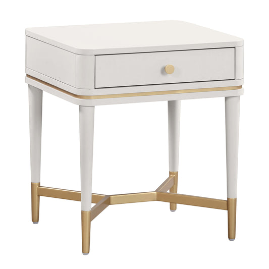 Julieta 19 Acacia Wood Nightstand With Drawer by TOV B54257