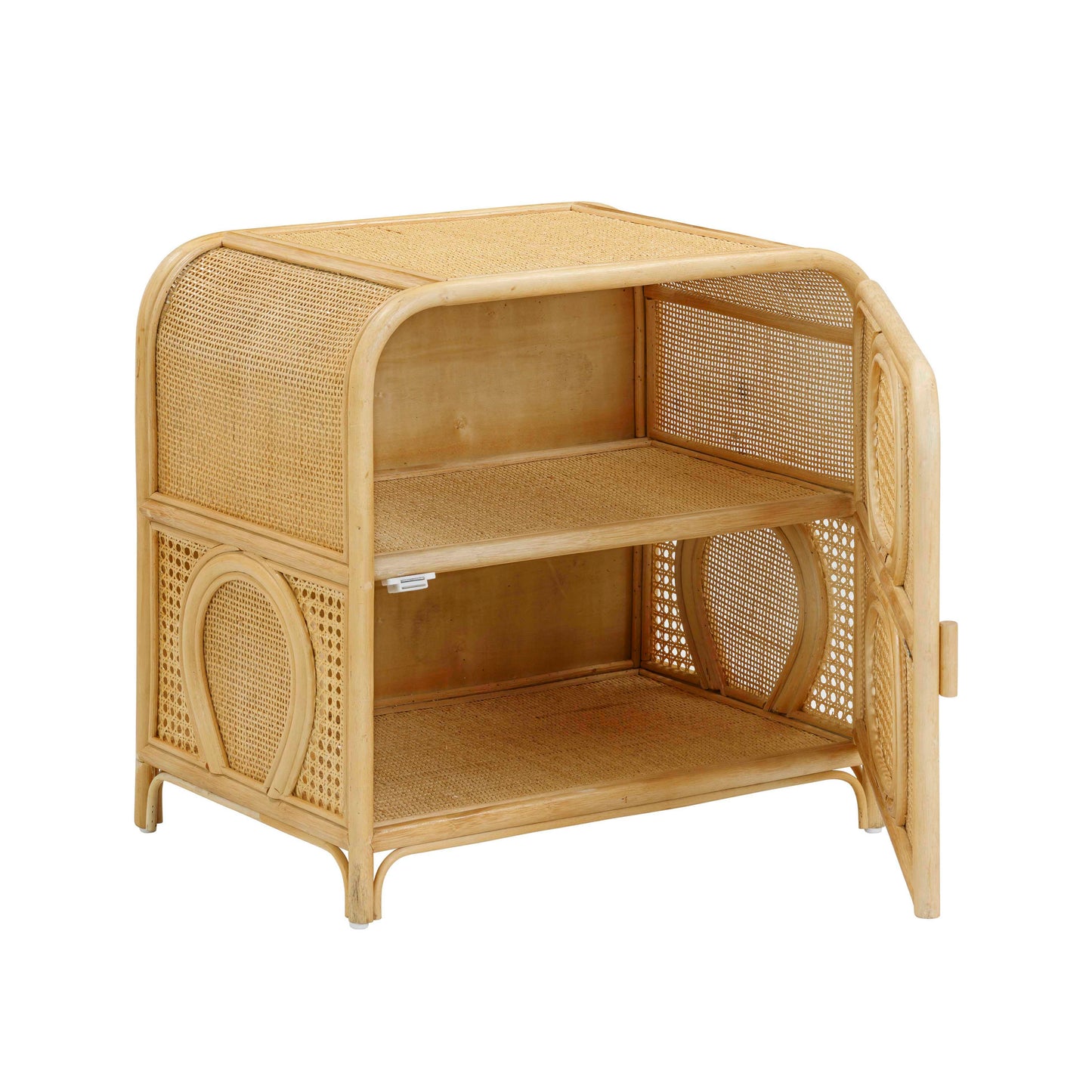Tina 27 Rattan Nightstand With Storage by TOV B54406