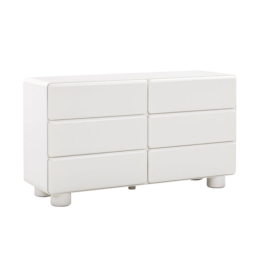 Tammy 56" 6-Drawer Dresser White by Tov Furniture