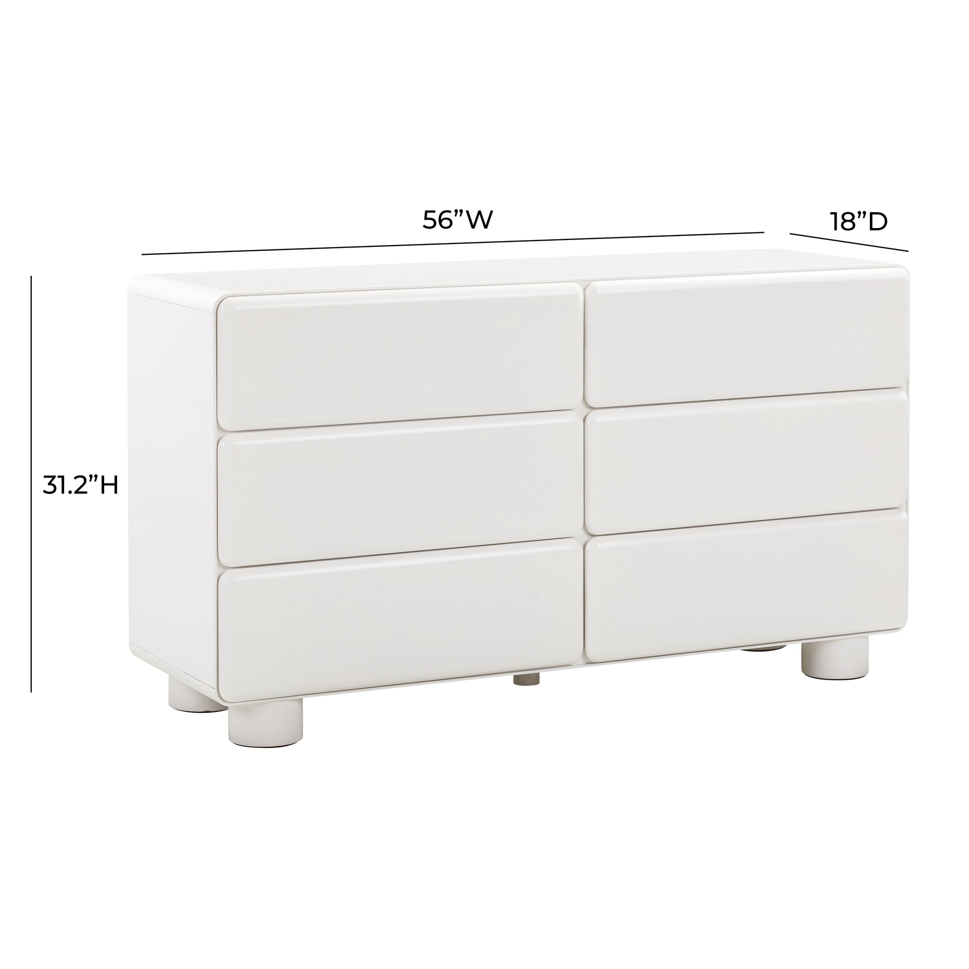 Tammy 56 6 Drawer Dresser by TOV B54339