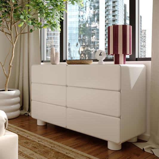 Tammy 56" 6-Drawer Dresser in White by TOV Furniture – photo 2 of 7
