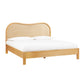 Grappa Natural Wood Raffia Bed by TOV B54347