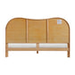 Grappa Natural Wood Raffia Bed by TOV B54346