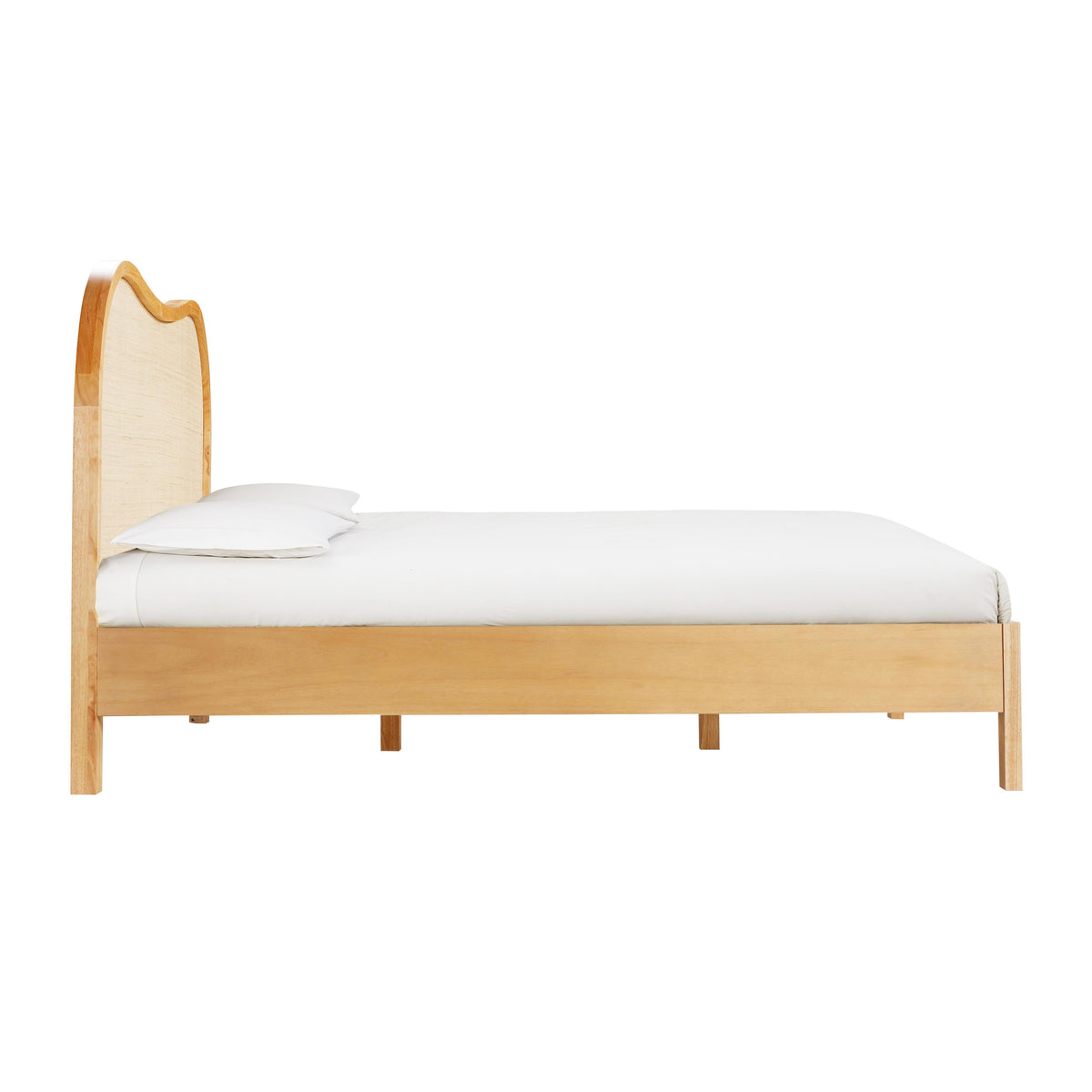 Grappa Natural Wood & Rattan King Bed by TOV Furniture – photo 4 of 9