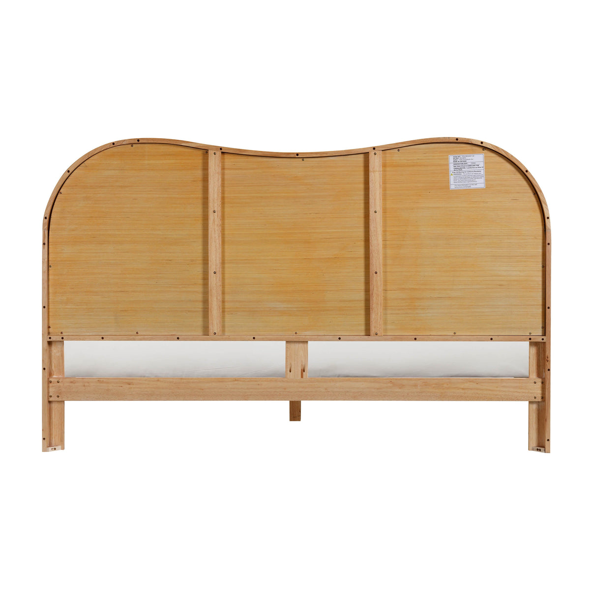 Grappa Natural Wood & Rattan King Bed by TOV Furniture – photo 6 of 9