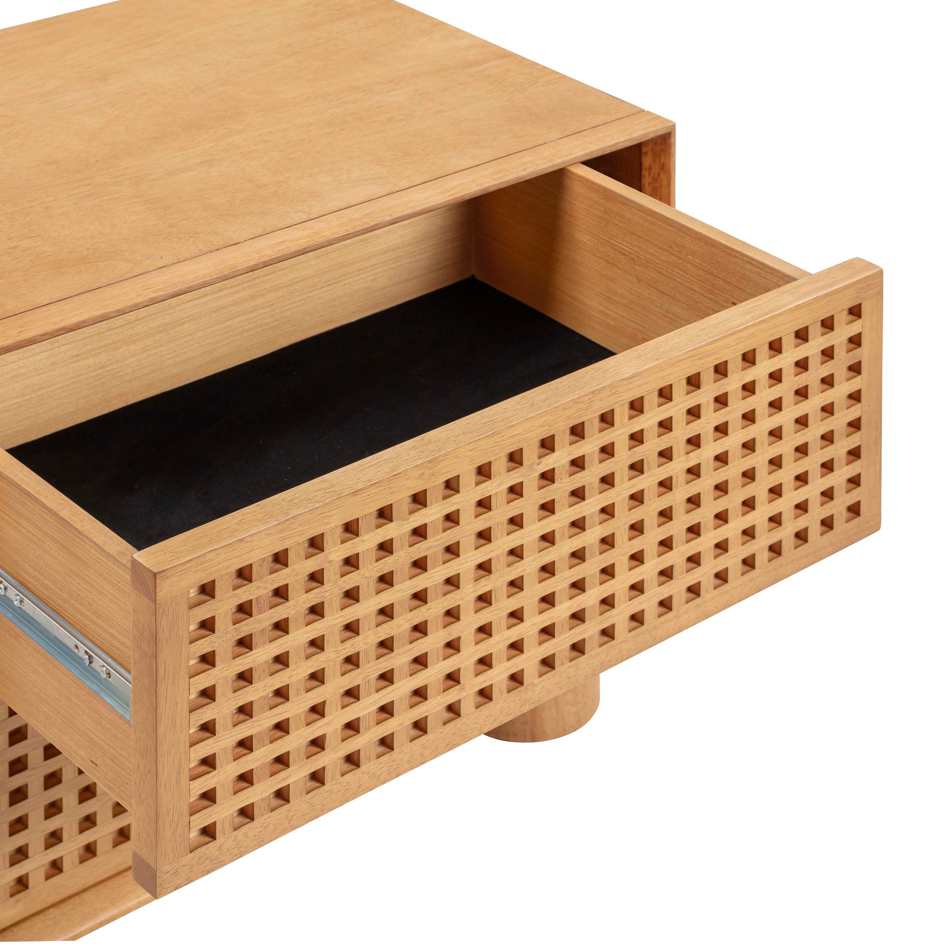 Miles 22 Natural Wood 2 Drawer Nightstand by TOV B54348