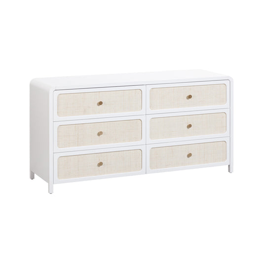 Patty 62 Rattan 6 Drawer Dresser by TOV B54354