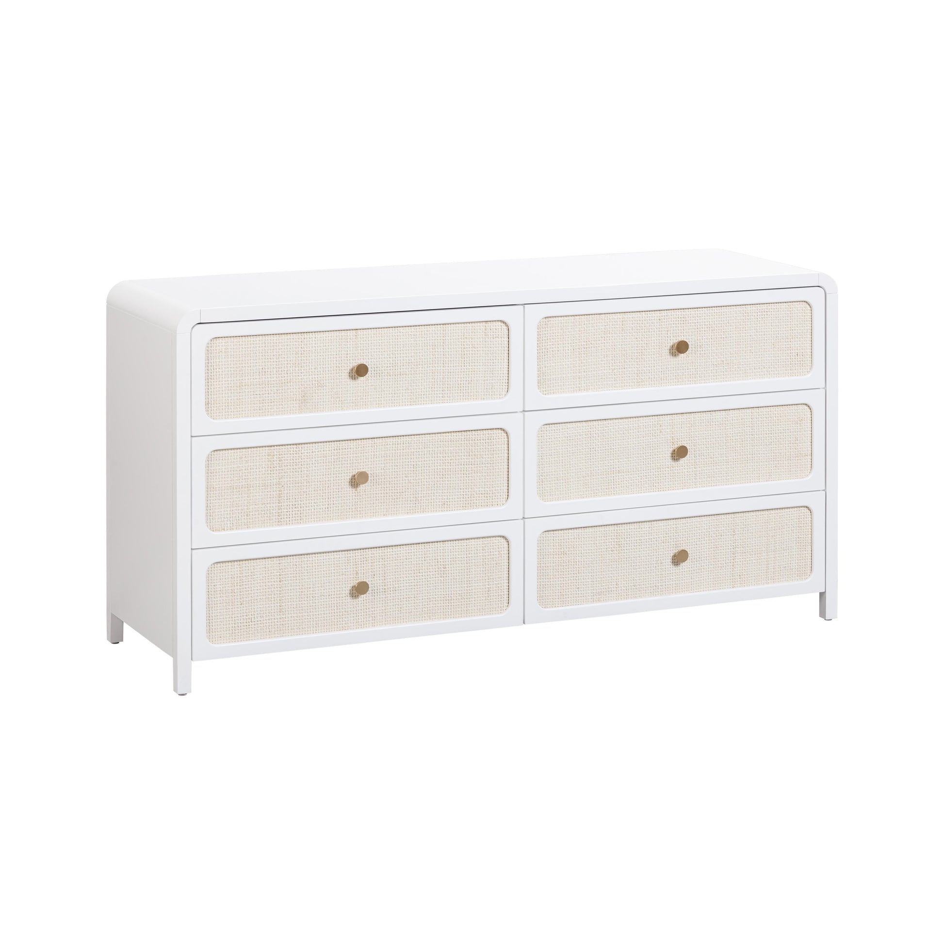 Patty 62 Rattan 6 Drawer Dresser by TOV B69361