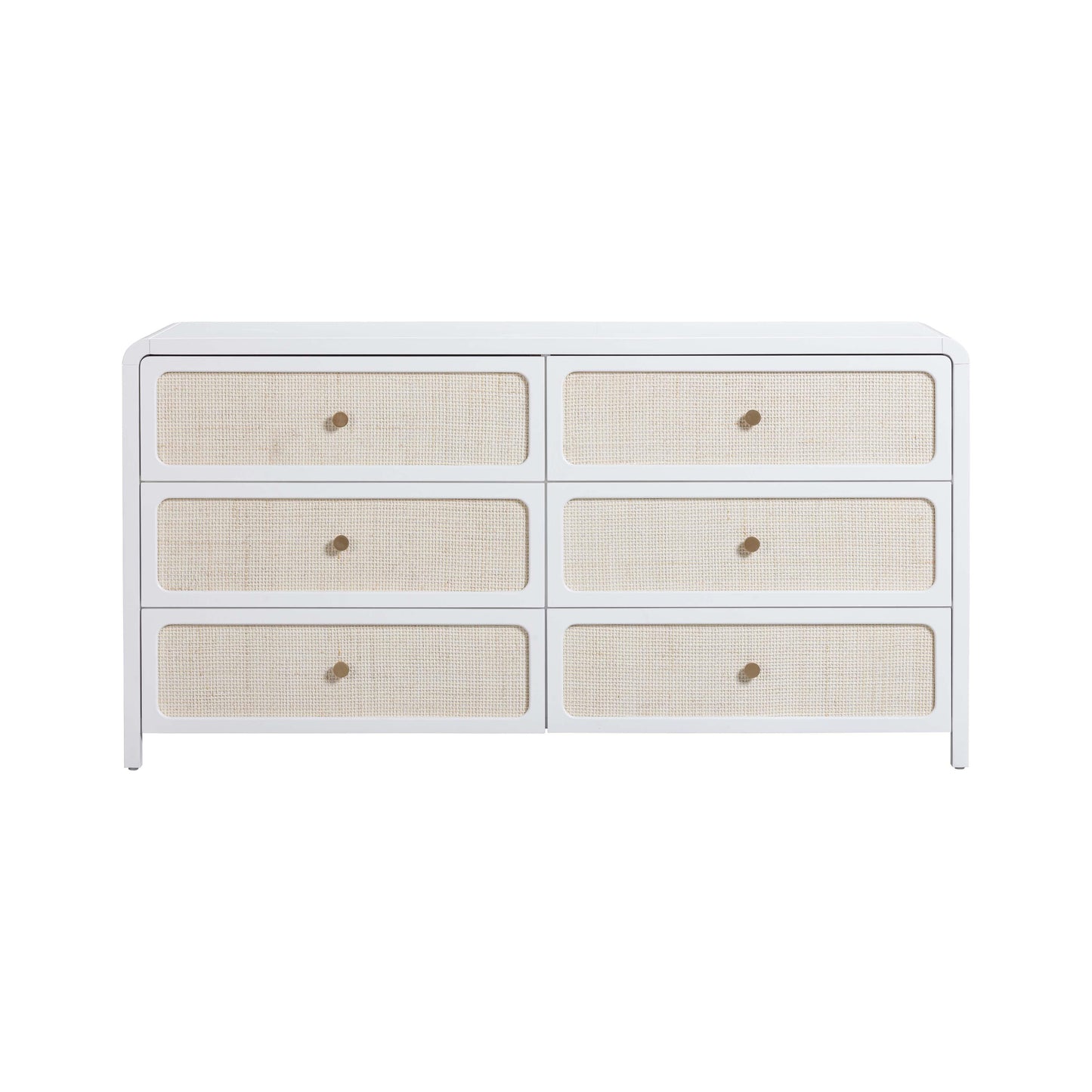 Patty 62 Rattan 6 Drawer Dresser by TOV B69361