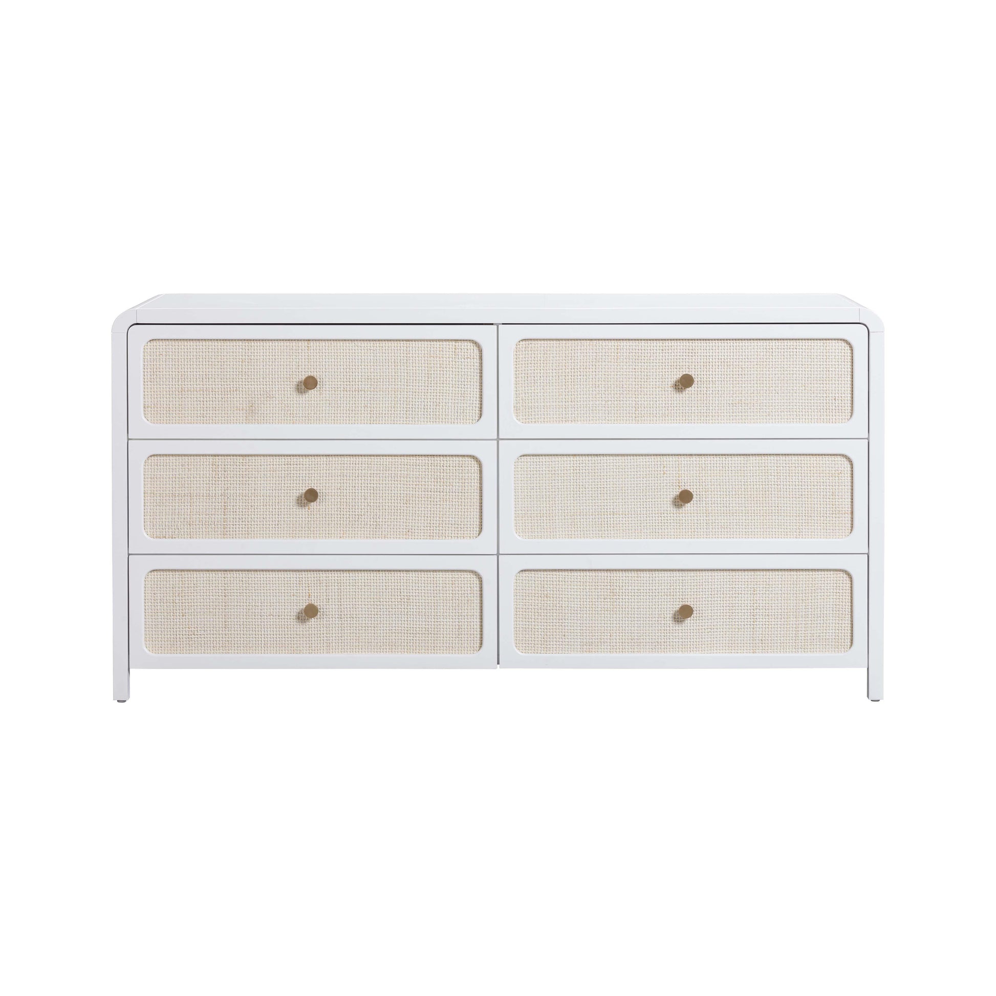 Patty 62 Rattan 6 Drawer Dresser by TOV B54354