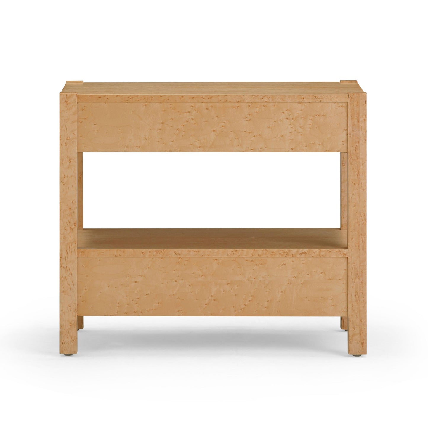 Brandyss 26" Burl 2-Drawer Nightstand Birdseye Maple by Tov Furniture