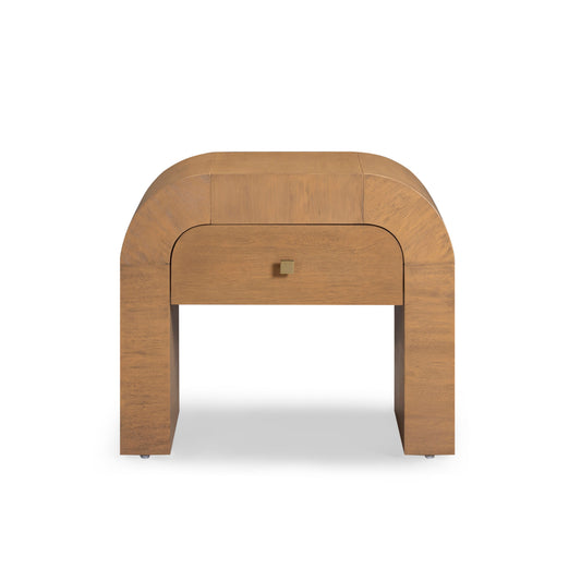 Hump 26" Arched Nightstand With Drawer Natural by Tov Furniture
