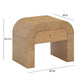 Hump 26 Arched Nightstand With Drawer by TOV B44100